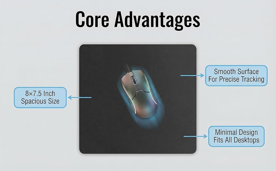 black mouse pad core advantages