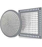 2Pcs Hair Catcher Shower Drain 4.72", All-in-One Universal Sink &amp; Shower Strainer Stops Clogs, Ea...