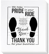 White Car Paper Floor Mats,100Pcs Vehicles Disposable Floor Pads,Temporary Cars Floor Protector,A...