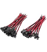 RGBZONE 20Pairs JST SM 2Pin Plug Male to Female EL Wire Cable Connector Adapter for 3528 5050 LED...