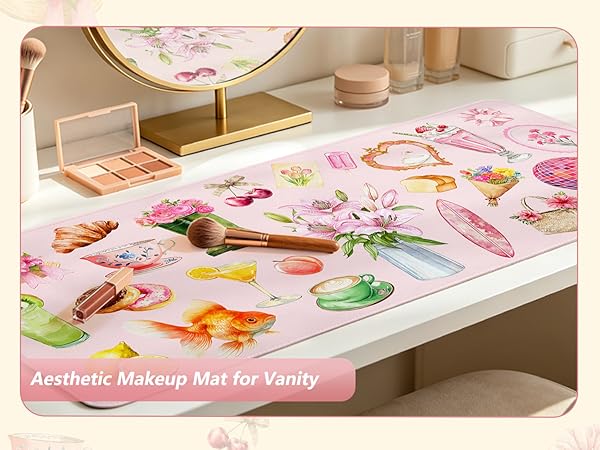 Aesthetic Makeup Mat For Vanity