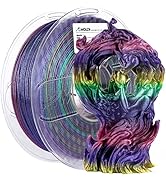 AMOLEN PLA 3D Printer Filament PLA Filament 1.75mm, Color Change Filament 1.75mm Changeable Purpl...