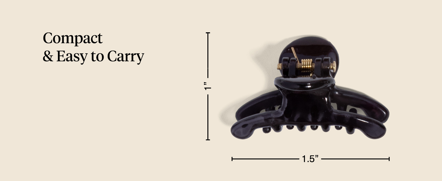 Kitsch Arched Small Hair Clips | Secure Hold Mini Hair Clips | Great For Styling Sections