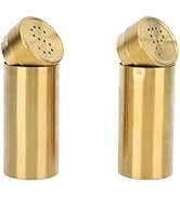 Salt Pepper Seasoning Bottle 2pcs Seasoning Container, Solid 304 Stainless Steel Seasoning Bottle...
