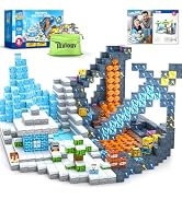 120PCS Magnetic Blocks-Build Mine Magnet World Ice &amp; Sword Edition, Building Blocks Kids Toys STE...