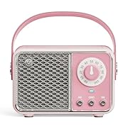 LUKADER Retro Bluetooth Speaker, Vintage Decor, Wireless Portable Mini Bluetooth Speaker, Small C...