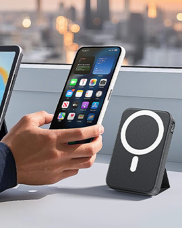 Magnetic Power Bank with Foldable Stand