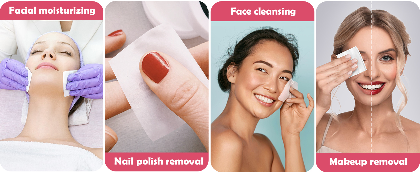 The Multiple Uses of 475Pcs Square Makeup Cotton Pads