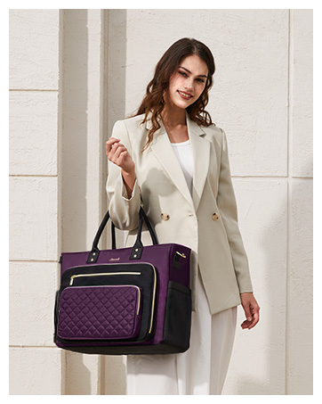 Teacher Tote Bag for Women Work Laptop Bag With Large Cup Holder