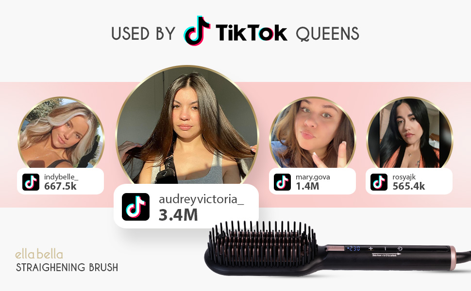 ELLA BELLA Hair Straightening Brush 2