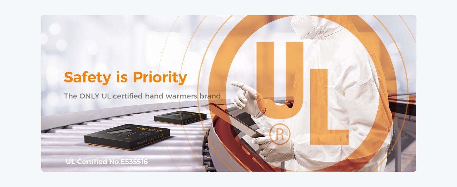 UL certified hand warmer
