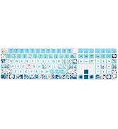 WSLUCKO Keyboard Cover Skin for 2021 New Apple iMac Magic Keyboard (Model: A2520) with Numeric Ke...