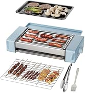 HBN 3-in-1 Hot Dog Roller Grill Machine with Nonstick Plate &amp; Grill Rack, 800W Compact Indoor Ele...