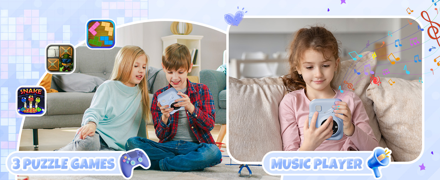 7 year old girl birthday gifts camera instant print polaroid camera for kids