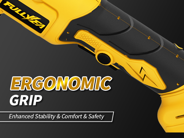 Cordless Angle Grinder with 3 Wheels, Power Angle Grinders with Batteries and Charger