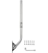 CEKAY Stainless Steel Antenna Mount (1.5" x 35"), Heavy-Duty Adjustable J-Pole Mast for TV Antenn...