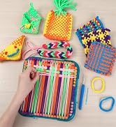 Potholder Weave Looming for girls 5 6-8 9 10 11 12 year old