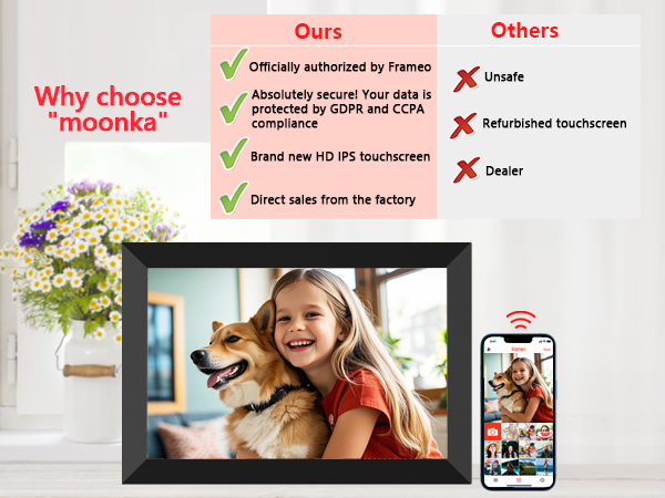 Frameo Digital Photo Frame 10.1 inch