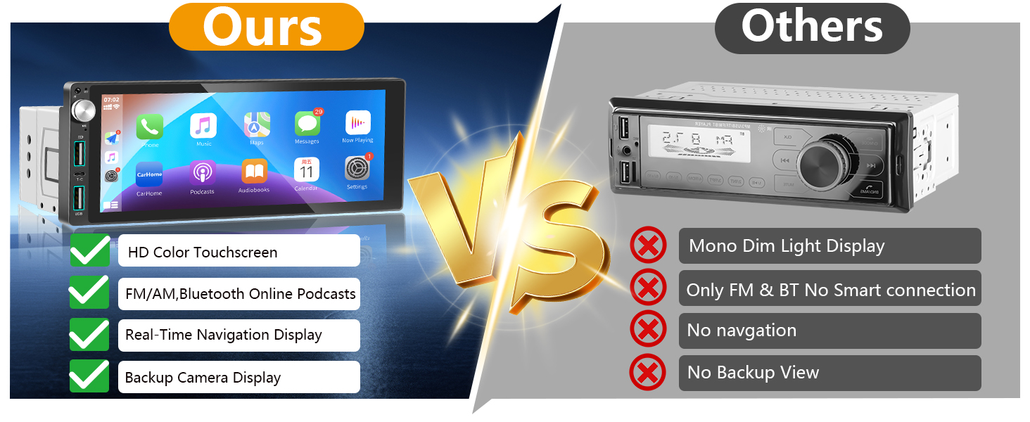 single din car stereo