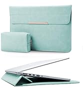 KALIDI 13.3-14 inch Laptop Stand Sleeve Case Faux Suede Leather for 13.3 13.5 13.6 14 inches MacB...
