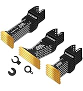 DAEMKOD 16 Pack Titanium Oscillating Saw Blades Metal Cutting, Professional Multitool Blades for ...