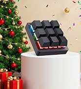 Koolertron One Handed Macro Mechanical Keyboard,Blue LED Backlit Portable Mini One-Handed Mechani...