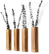 Sawoake Wall Planters- Modern Wood Wall Decor for Bedroom and Bathroom Contemporary Wooden Wall P...