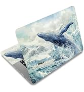 SUPERDANT Laptop Skin Sticker Glacier Whale Laptop Decals Personalized Universal Notebook Compute...