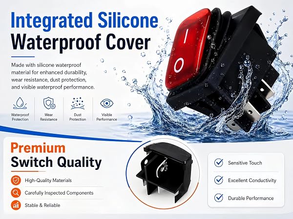 interruptor led switch small switch rocker switch box
