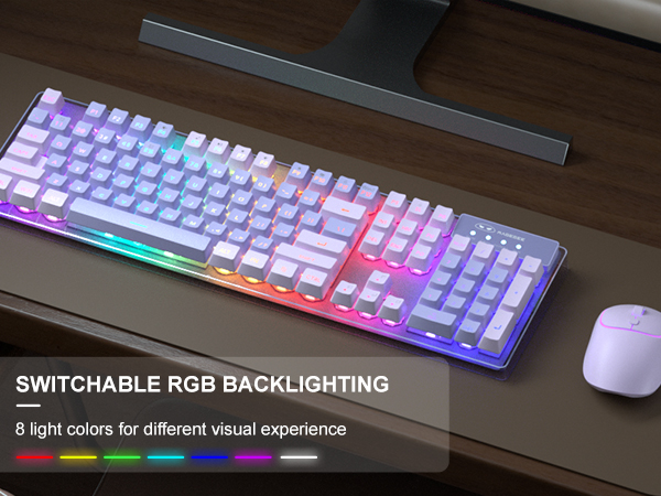 SWITCHABLE RGB BACKLIGHTING