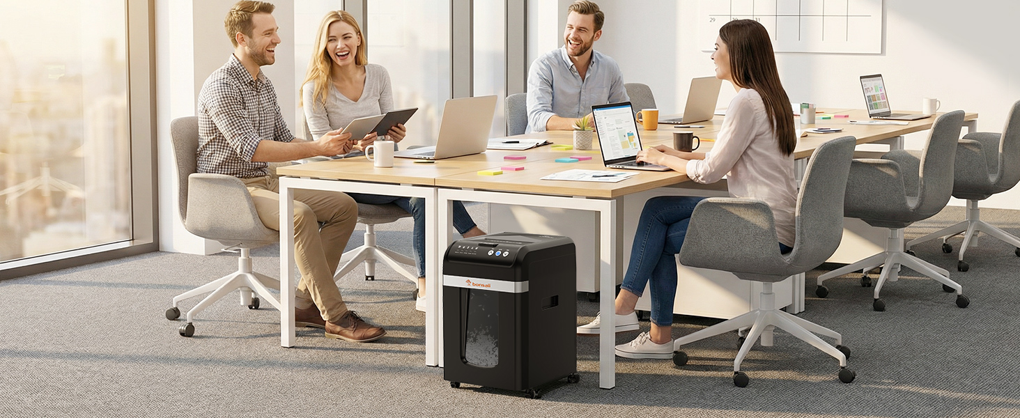 Bonsaii Paper Shredder for Office Use Heavy Duty