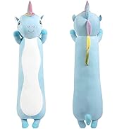Rexinc Unicorn Plush Throw Pillow, Long Sleeping Unicorn Cute Plush Toy Soft Stuffed Pillow Great...