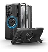 Dexnor for Samsung Galaxy S25 Ultra Case with Camera Cover &amp; Adjustable Kickstand &amp; Built-in Scre...