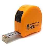 PERFECT MEASURING TAPE Left Handed Tape Measure with Right-to-Left Read - Measurement Reading Mad...