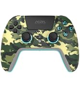 ASRVA Camo Wireless Pro Controller for PS5, Hall Effect Joystick No Drift, 2 Back Paddles, Macro,...