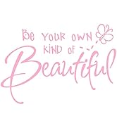 Be Your Own Kind of Beautiful Wall Stickers Quote, CUNYA DIY Vinyl Butterfly Decal Wallpaper Wall...