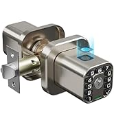 Richelock Fingerprint Door knob, Smart Biometric Door Lock with Keypad, Keyless Entry Code Door K...