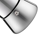 Vaolvpant Thickened 304 Stainless Steel 2 Cup Moka Pot Espresso Coffee Maker 100ml 3.4oz Premium ...