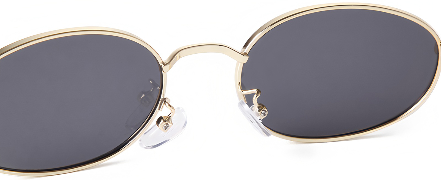 retro trendy oval sunglasses 90s fashion vintage cute chic lightweight glasses summer vacation beach