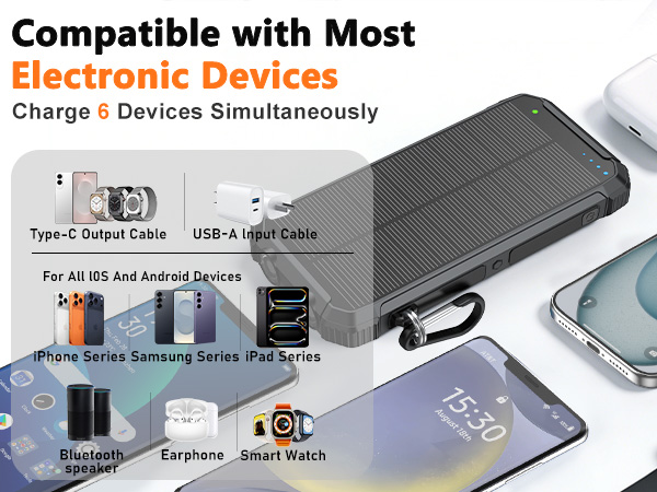 portable charger solar power wireless bank 20000 mah solar portable charger solar power bank