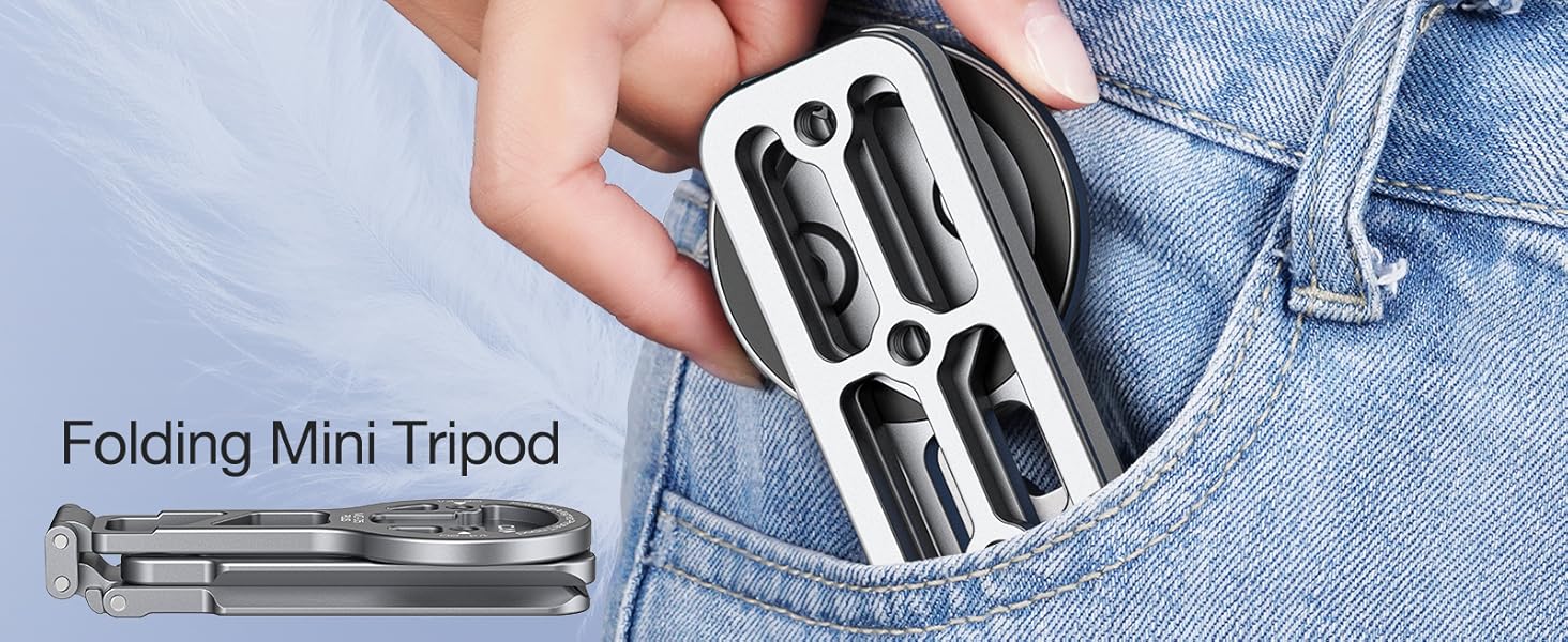 for MagSafe Pocket Tripod, Magnetic Attachment Phone Stand