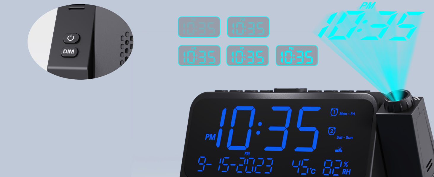 dimmer projector alarm clock bedroom projector clock for bedroom ceiling ceiling projectable clock