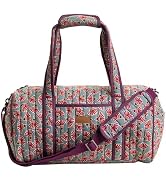 Maison d'Hermine Travel Duffle bag Cotton Quilted bag Overnight Luggage Weekender Business Travel...