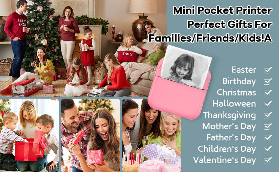 mini sticker printer colored ink