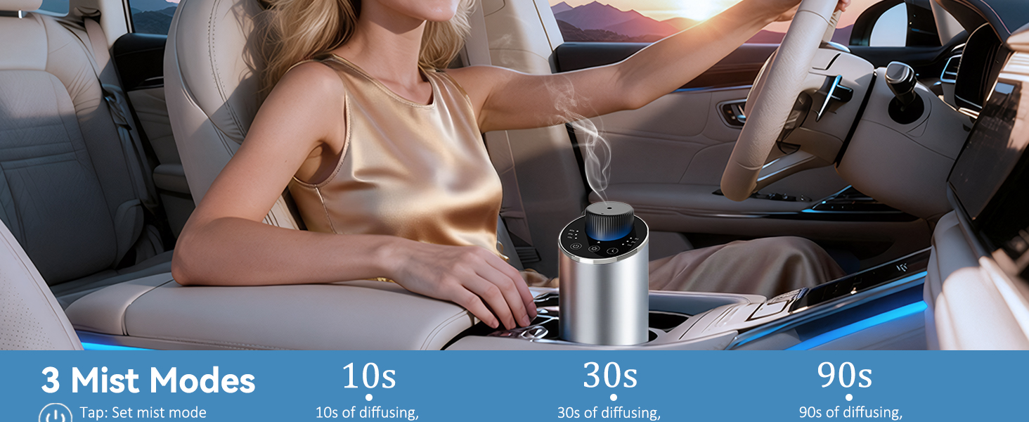 waterless diffuser essential oil scent aromatherapy sentiment portable mini freshener car home room