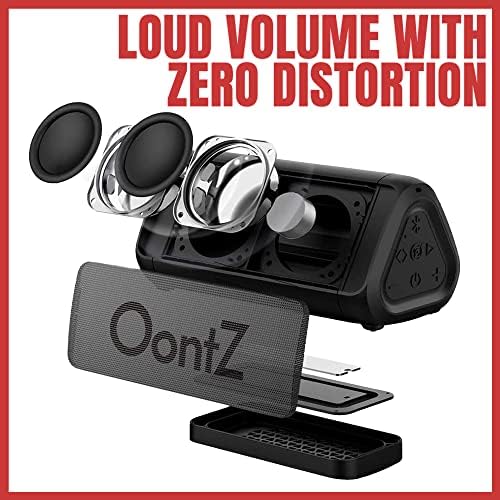 OontZ Angle 3 Shower Plus Edition with Alexa Bluetooth Speaker, Waterproof 10 W Portable Wireless Bluetooth 5.0 Speaker, IPX7 Waterproof Loud Speaker