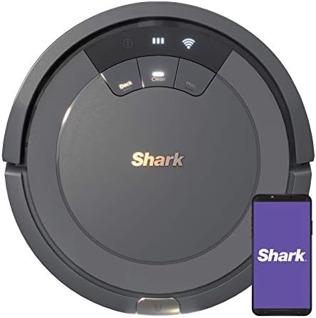 Shark AV753 ION Robot Vacuum, Tri-Brush System, Wifi Connected, 120 Min Runtime, Works with Alexa, Multi Surface Cleaning, Grey