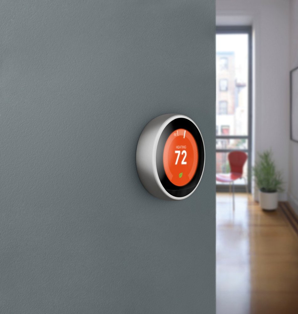 Nest T3019US Learning Thermostat - 3rd Generation - Polished Steel