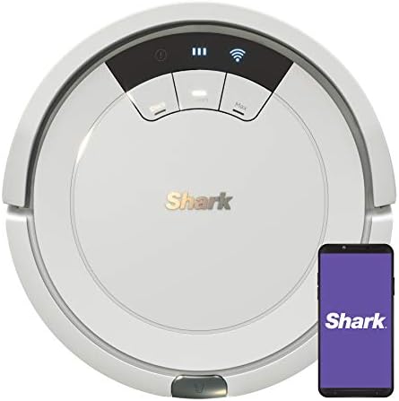 Shark AV752 ION Robot Vacuum, Tri-Brush System, Wifi Connected, 120 Min Runtime, Works with Alexa, Multi Surface Cleaning, White