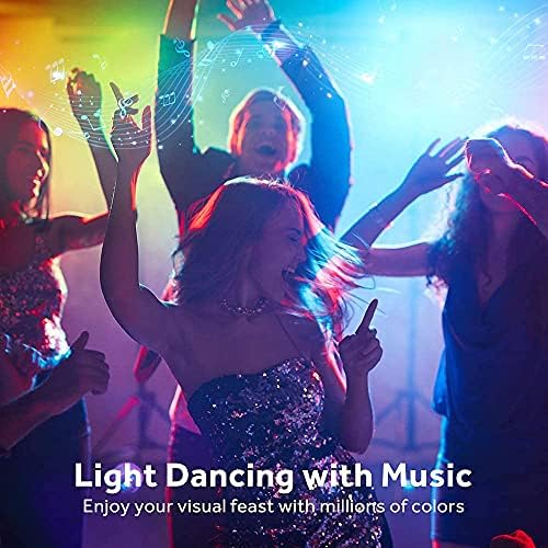 Govee 16.4ft Color Changing LED Strip Lights, Bluetooth LED Lights with App Control, Remote, Control Box, 64 Scenes and Music Sync Lights for Bedroom, Room, Kitchen, Party